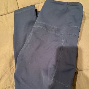 Zyia light n tight leggings. Size Small. Navy